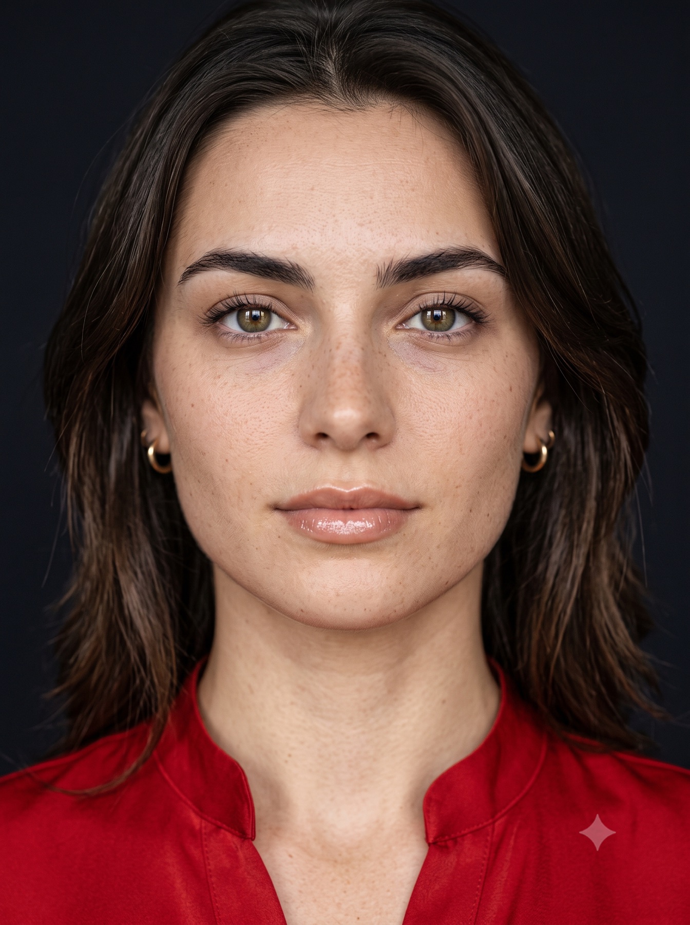 A photorealistic bespoke brand face